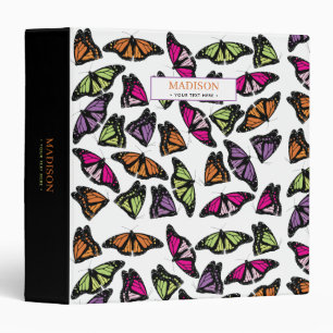 Classeur Papillons colorés Motif décoratif