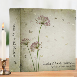 Classeur Papillons et Fleurs sauvages Planificateur de fin