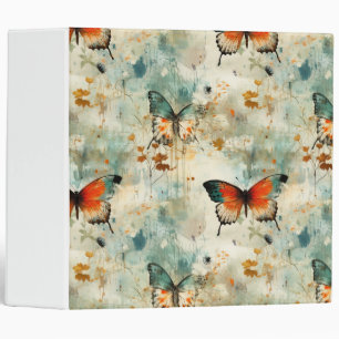 Classeur Papillons et fleurs Vintages colorés (4)