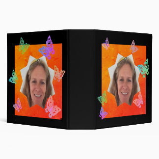 Classeur Papillons sur 1974 Orange sur Black Small Sun Fram