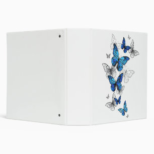 Classeur Papillons volants bleus Morpho