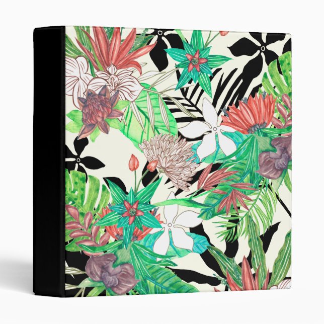 Classeur Paradis floral II (Devant/Côté)