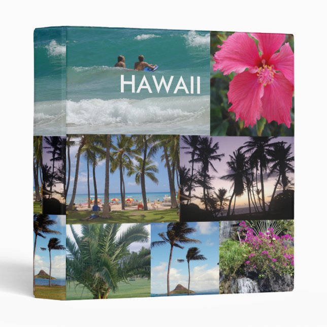 Classeur paradisiaque d'Hawaï - Khoncepts (Devant/Côté)