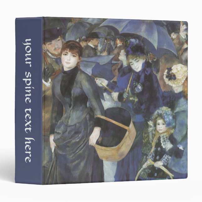 Classeur Parapluies de Pierre Renoir, Impressionnisme Vinta (Devant/Côté)