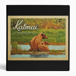 Classeur Parc national de Katmai Bears Vintage