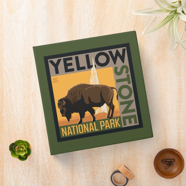 Classeur Parc national de Yellowstone | Buffalo (In Situ)