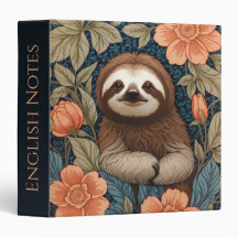 Paresseux mignon Élégant floral inspiré de William