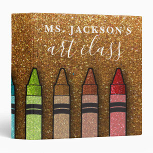 Classeur Parties scintillant Arc En Arc Crayons Art Enseign