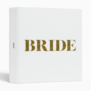 Classeur Parties scintillant Bride Gold