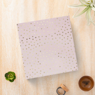 Classeur Parties scintillant en or Rose fille Polka-dots Mo