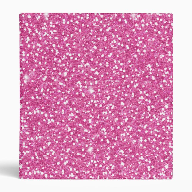 Classeur Parties scintillant Neon Hot Pink tendance (Devant)
