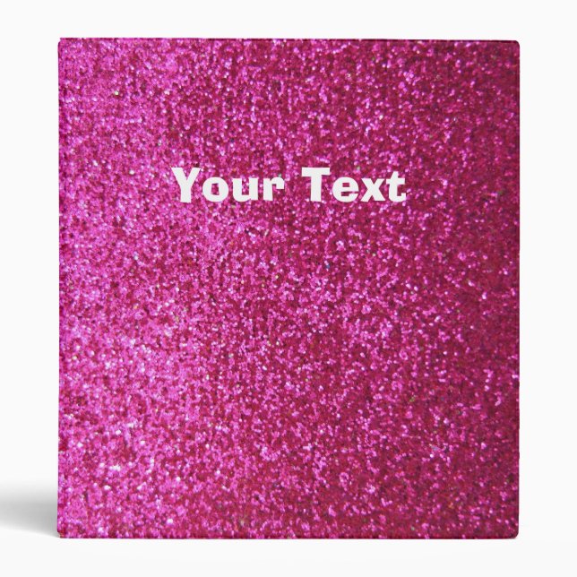Classeur Parties scintillant rose-chaud Faux (Devant)