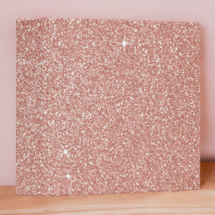 Classeur Parties scintillant rose rose or-Blush et étincell