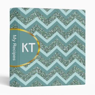 Classeur Parties scintillant turquoise