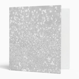 Classeur parties scintillantes blanches de Faux de charme