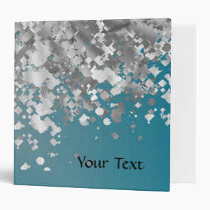 Classeur Parties scintillantes turquoises de bleu et de