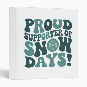 Classeur Partisan Fier Des Jours De Neige Professeur Noël
