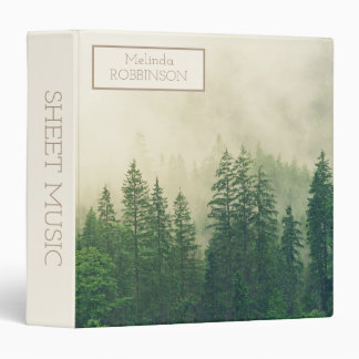 Classeur Partitions de musique personnalisées Forêt de Mont