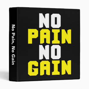 Classeur Pas de douleur, pas de gain - Gym entraînement Mot