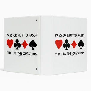 Classeur Passer Ou Ne Pas Passer ? C'Est L'Humour De Questi