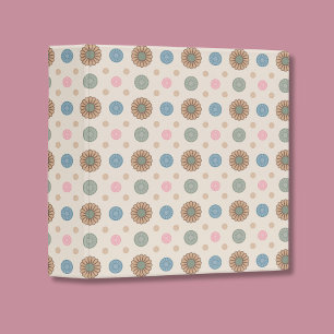 Classeur Pastel Babylonien inspiré motif floral