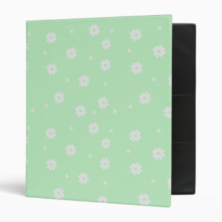 Classeur Pastel Green Fleur simple Motif Cute Floral Art