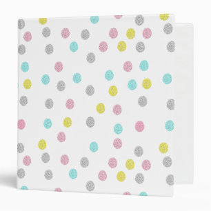 Classeur Pastel Pois à trois arènes