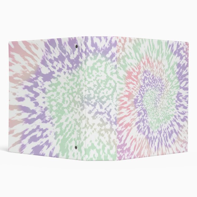 Classeur Pastel Spiral Shibori Floral Tie Dye Hippie Retro (Arrière-plan)