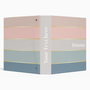 Classeur Pastell or Custom Summer Color Block Strips