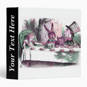 Classeur Pastels fous de thé de John Tenniel Alice