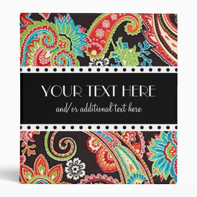 Classeur Pastèque Paisley (Devant)