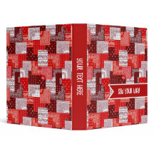 Patchwork de bandana rouge personnalisé pour coutu