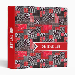 Classeur Patchwork Personnalisé 'Cousez à Votre Ma