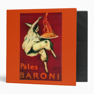 Classeur Pates Baroni Poster Vintage Europe