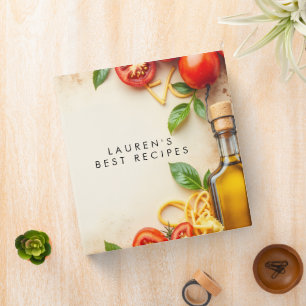 Classeur Pâtes Italiennes Méditerranéen Culinaire Chaud