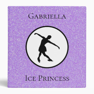 Classeur Patinage artistique "Princesse de glace" Personnal
