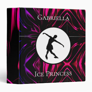 Classeur Patinage artistique "Princesse de glace" Personnal