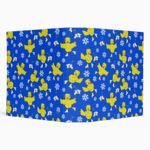 Classeur Patinage sur glace Chick Snowflake Motif 3 Ring Cl
