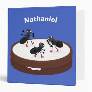Classeur Patinage sur glace de fourmis joyeuses sur dessin