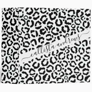 Classeur Patteries du Black White Leopard animal