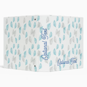 Classeur Pattern Blue & Gray Leaves