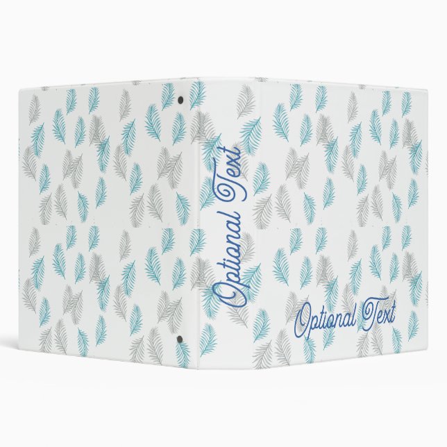 Classeur Pattern Blue & Gray Leaves (Arrière-plan)