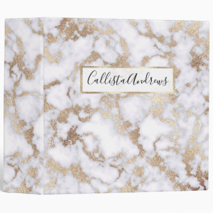 Classeur Pattern de Chic White Gold Foil