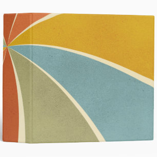 Classeur Patters de Retro Hippie Mixed Paint Style Swirl