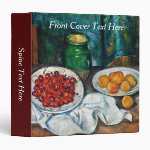 Classeur Paul Cezanne - Nature morte aux cerises et aux pêc