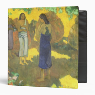 Classeur Paul Gauguin   trois femmes de Tahitian contre un
