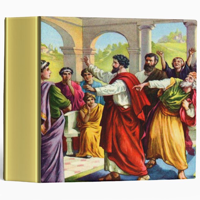 Classeur Paul remuer la texture de feuille d'or Antioch (Devant/Côté)