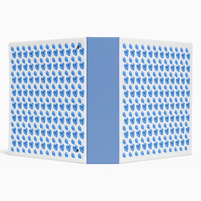 Classeur Pavot bleu Fleurs été motif nature (Arrière-plan)