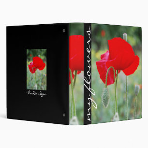 Classeur pavot rouge