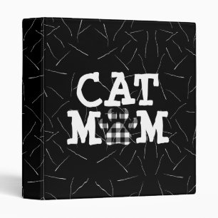 Classeur Pawprint maman chat avec cheveux chats